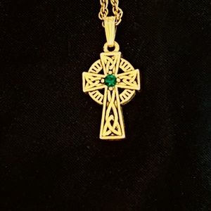Irish Celtic Cross Necklace